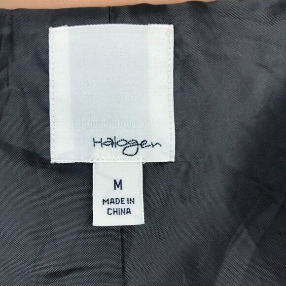 Halogen Preppy Plaid Print Bomber Moto Cropped Jacket Multicolor Academia Size M - Picture 5 of 5